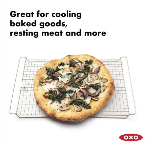 OXO Good Grips Non-Stick Pro Cooling Rack and Baking Rack,Metal - Picture 3 of 7